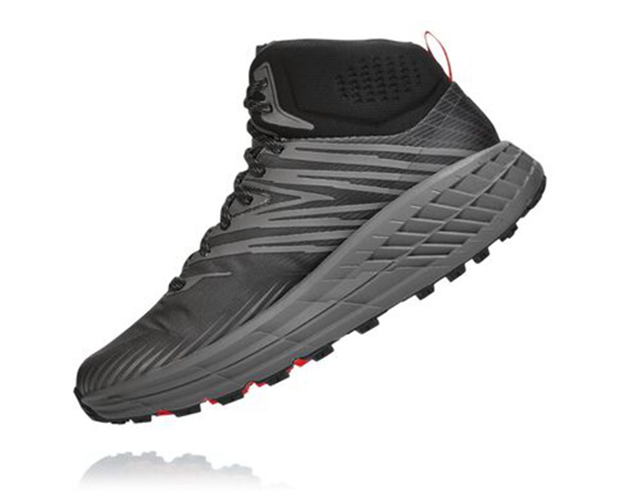 Hoka One One Trailove Tenisky Panske Čierne - Speedgoat Mid GORE-TEX 2 - 25704-LZKE